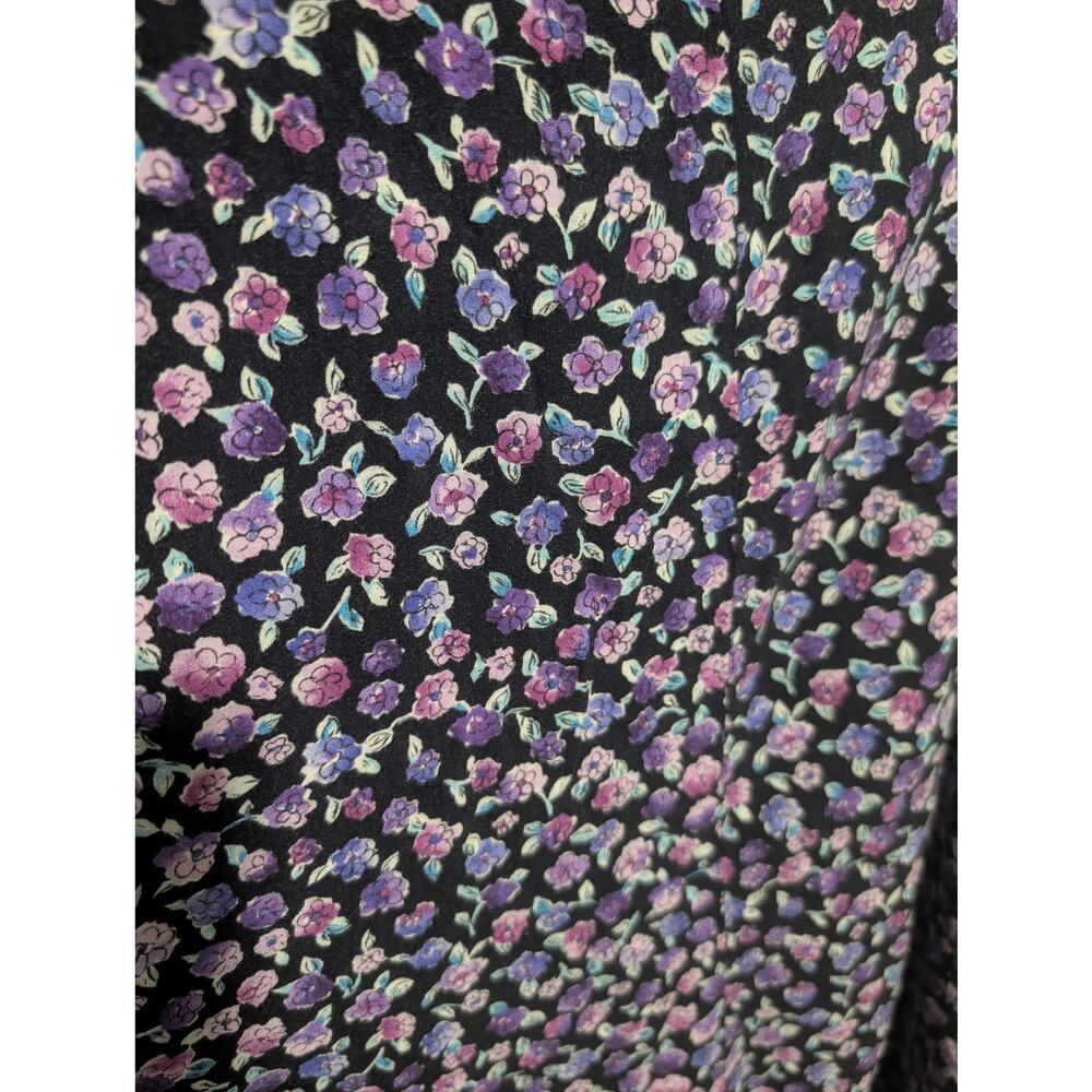 Vintage 90s Ditsy Floral Sleeveless Maxi Dress Size 11/12 - Picture 7 of 7